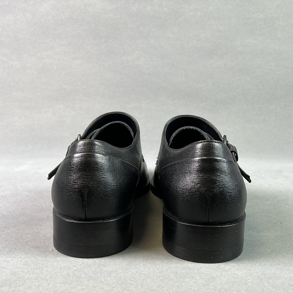 Porsche design leather double strap monk shoes, never worn. - Picture 5 of 12